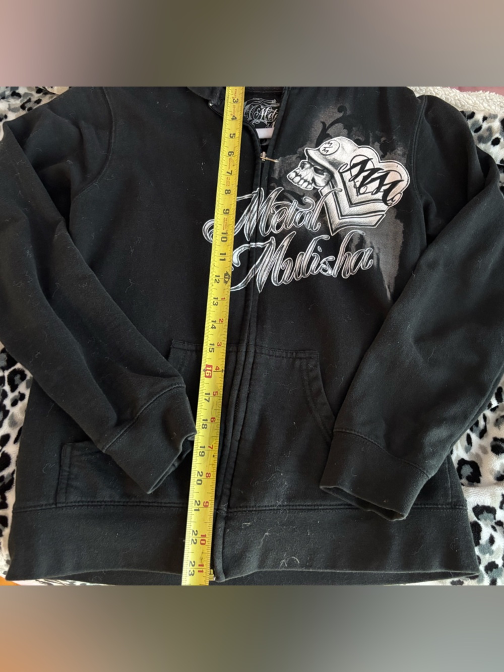 Metal Mulisha Black Angel Graphic with White and Gray Print